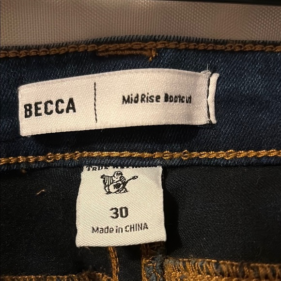 True Religion Blue Boot Cut Jeans with Lived-In Look - Picture 5 of 6